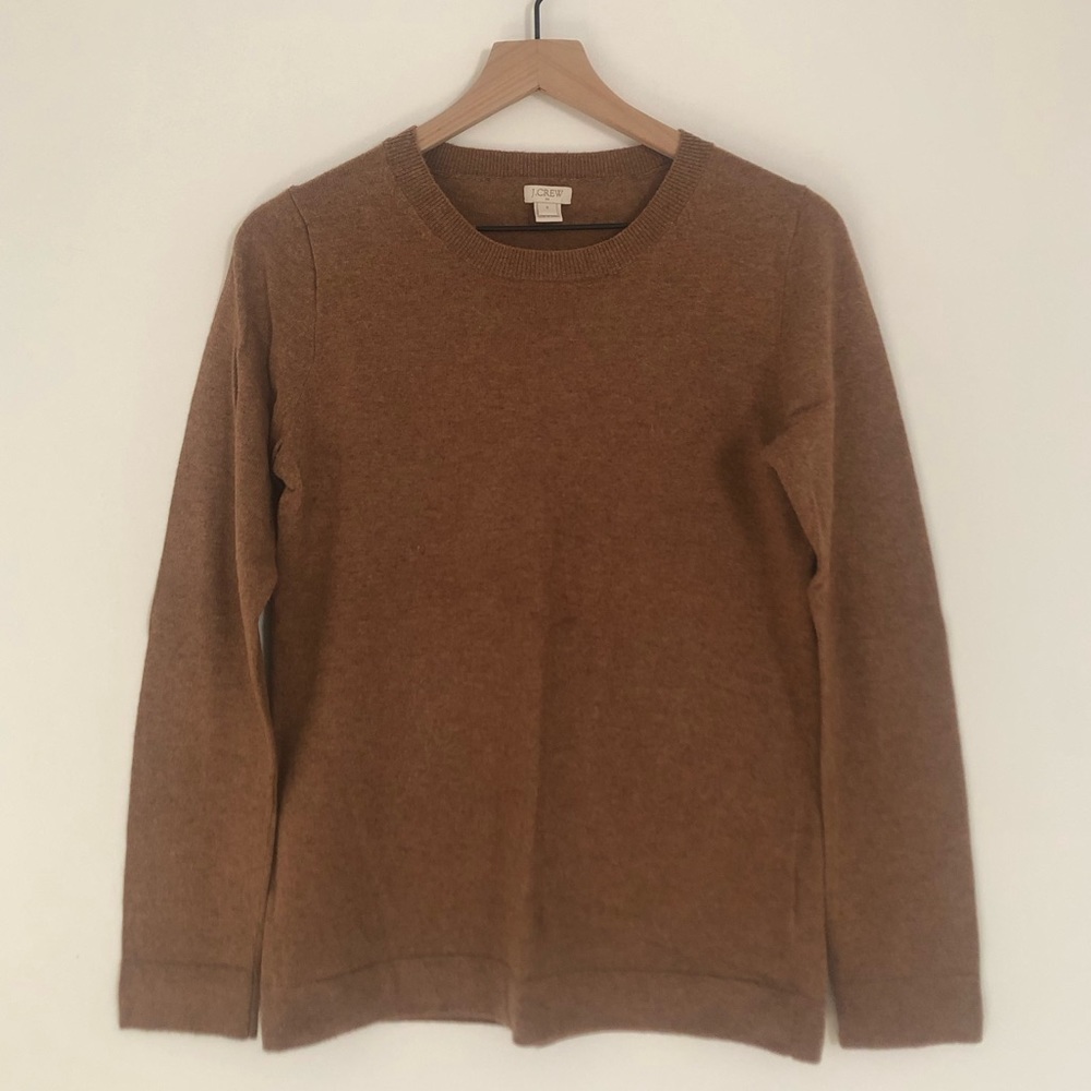 Brown Crew Neck J. Crew Sweater